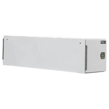 white steel storage box with latch|Gloss White Steel Straight Side Tunnel Truck Tool .